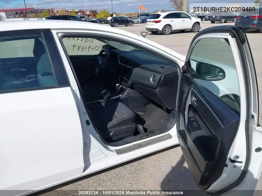 2019 TOYOTA COROLLA VIN 2T1BURHE2KC209489 — фото 5