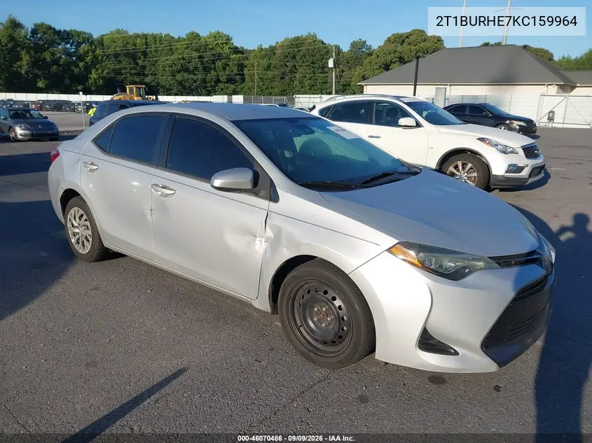 TOYOTA COROLLA 2019, VIN 2T1BURHE7KC159964