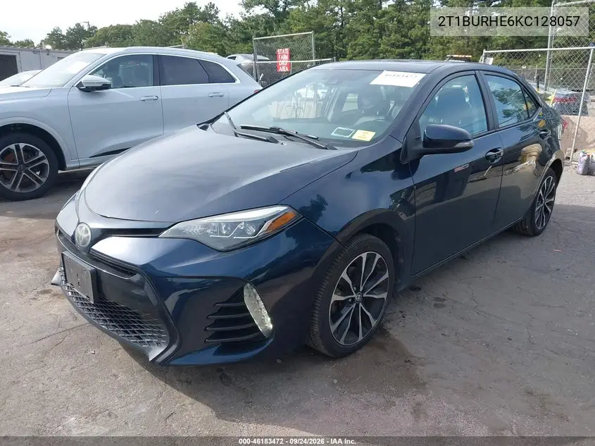 2019 TOYOTA COROLLA VIN 2T1BURHE6KC128057 — фото 2
