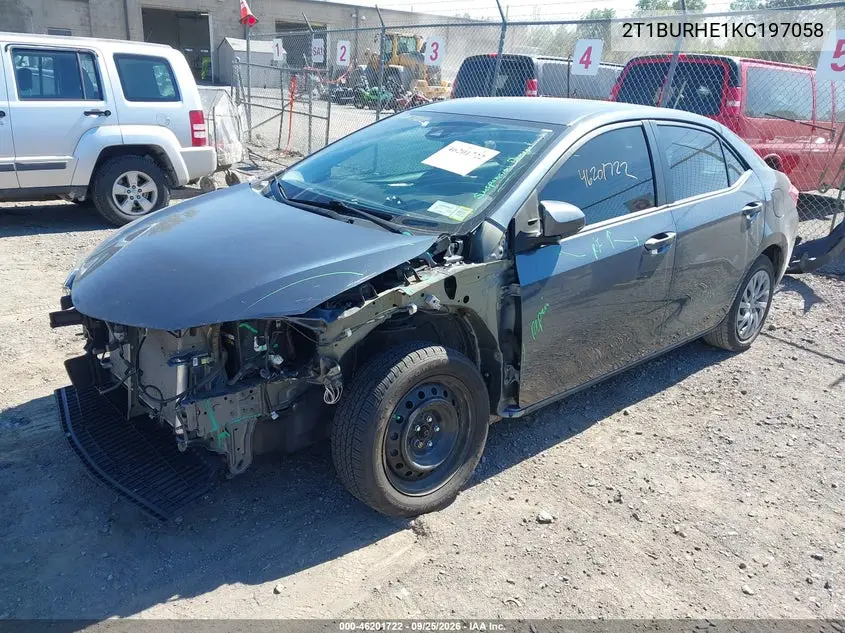 2019 TOYOTA COROLLA VIN 2T1BURHE1KC197058 — фото 2