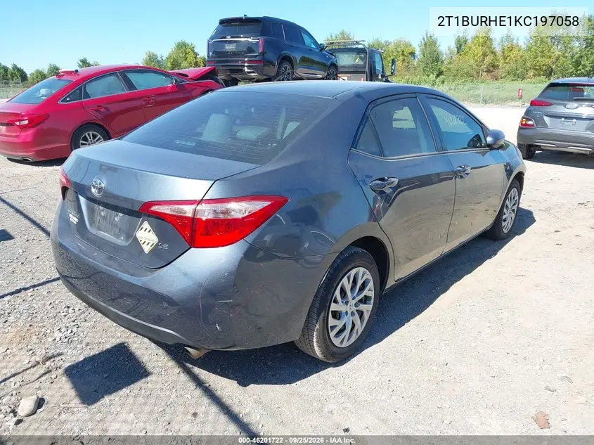 2019 TOYOTA COROLLA VIN 2T1BURHE1KC197058 — фото 4