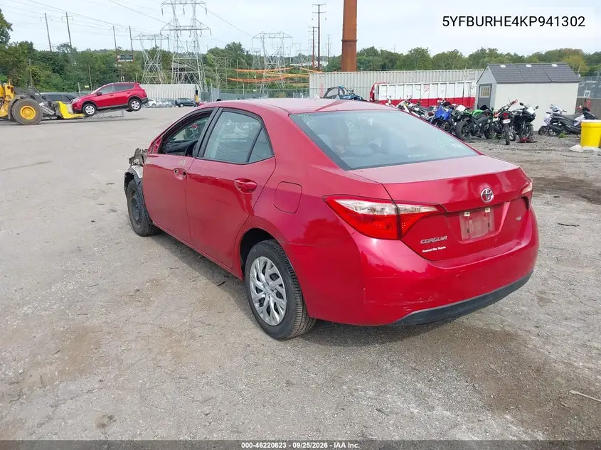 2019 TOYOTA COROLLA VIN 5YFBURHE4KP941302 — фото 3