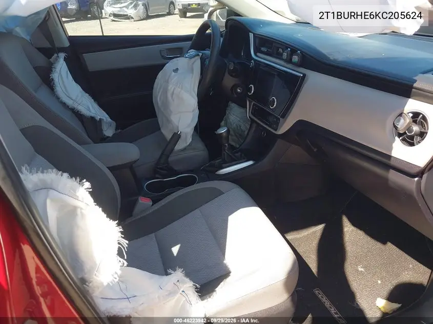 2019 TOYOTA COROLLA VIN 2T1BURHE6KC205624 — фото 5