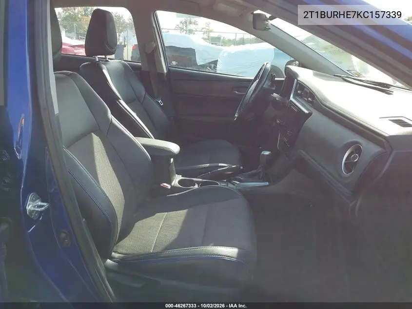 2019 TOYOTA COROLLA VIN 2T1BURHE7KC157339 — фото 5