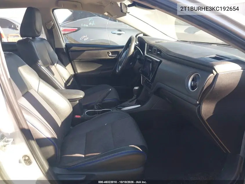 2019 TOYOTA COROLLA VIN 2T1BURHE3KC192654 — фото 5