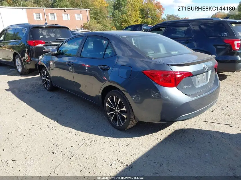 2019 TOYOTA COROLLA VIN 2T1BURHE8KC144180 — фото 3