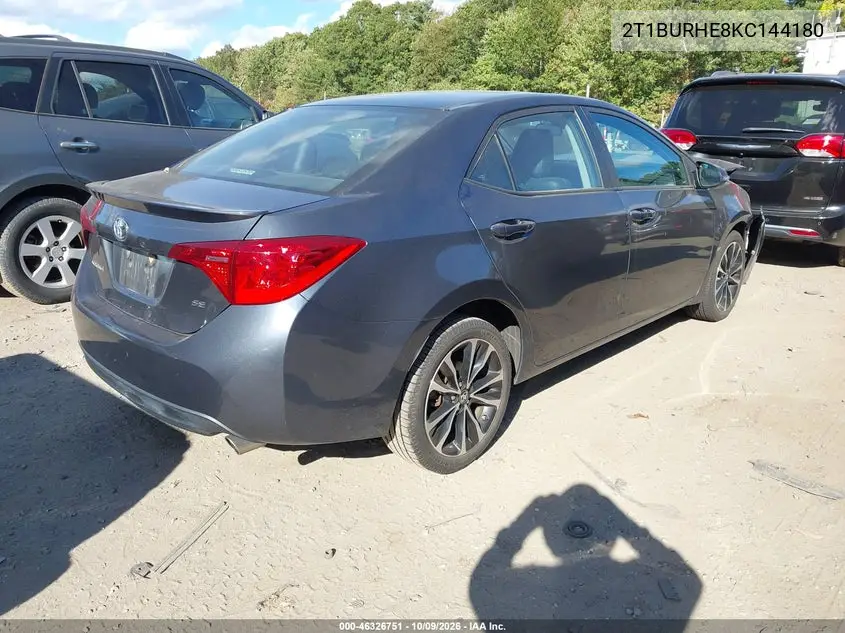 2019 TOYOTA COROLLA VIN 2T1BURHE8KC144180 — фото 4