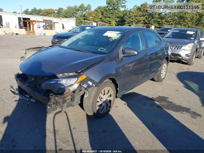 2019 TOYOTA COROLLA VIN 2T1BURHEXKC131396 — фото 2