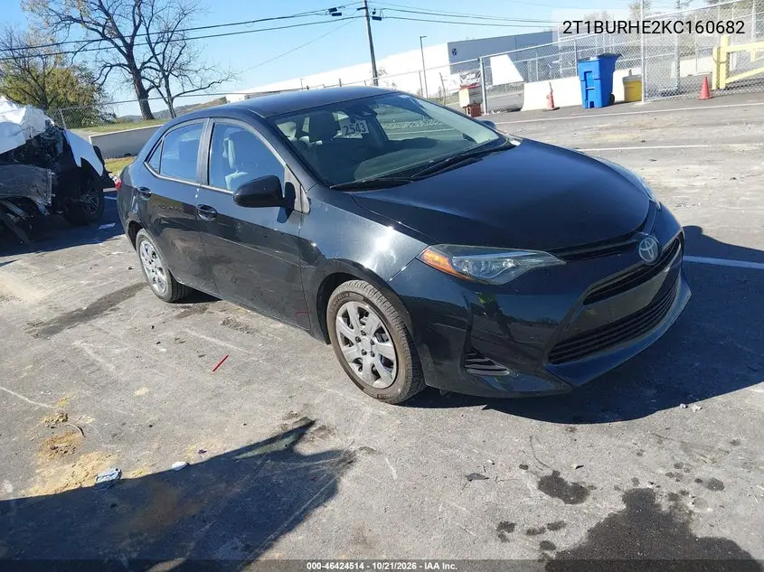 TOYOTA COROLLA 2019, VIN 2T1BURHE2KC160682