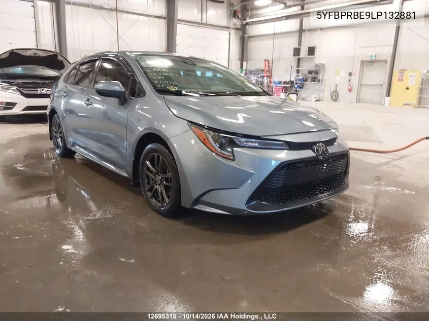 TOYOTA COROLLA 2020, VIN 5YFBPRBE9LP132881