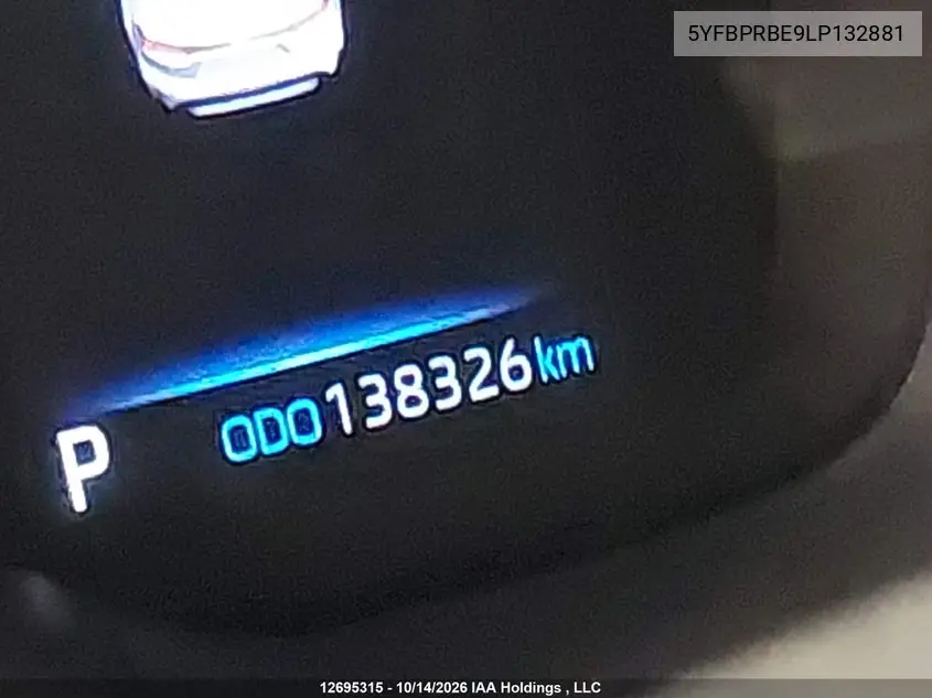 2020 TOYOTA COROLLA VIN 5YFBPRBE9LP132881 — фото 15