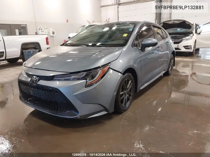2020 TOYOTA COROLLA VIN 5YFBPRBE9LP132881 — фото 2