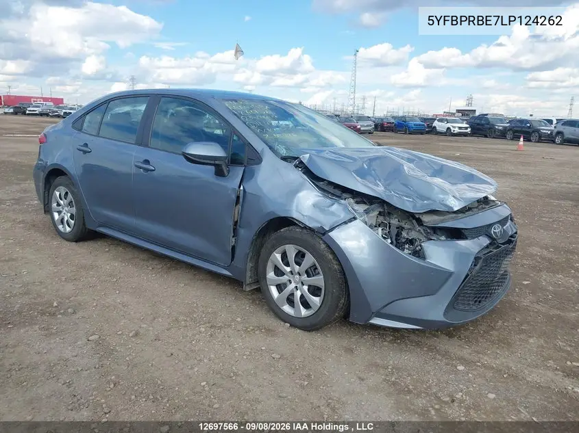TOYOTA COROLLA 2020, VIN 5YFBPRBE7LP124262
