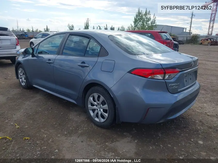 2020 TOYOTA COROLLA VIN 5YFBPRBE7LP124262 — фото 3