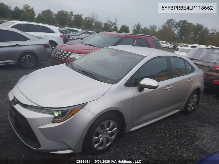 2020 TOYOTA COROLLA VIN 5YFBPRBE4LP118662 — фото 14