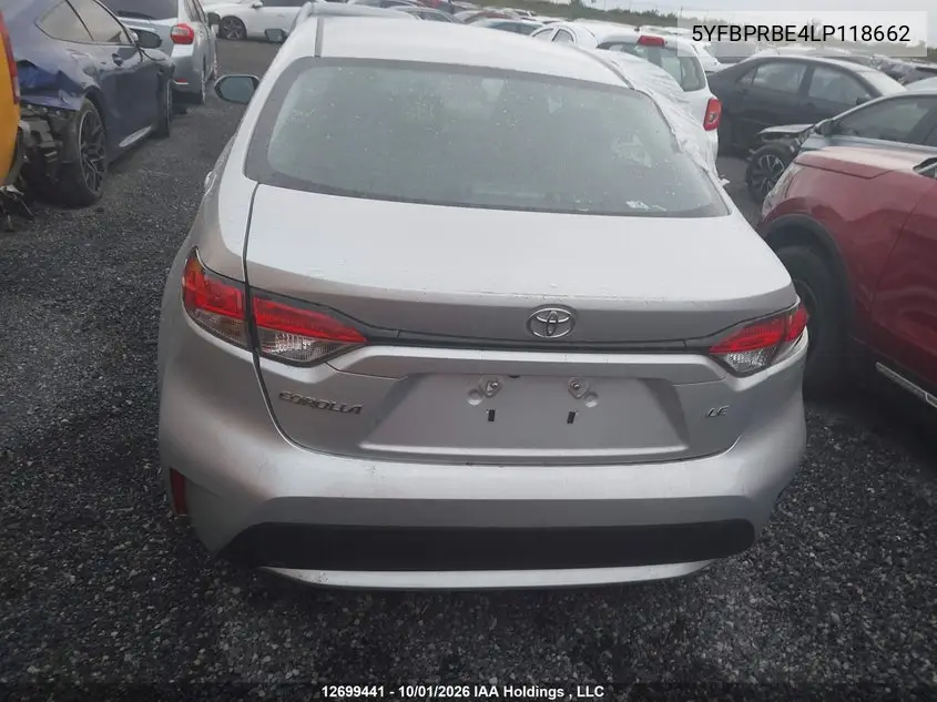 2020 TOYOTA COROLLA VIN 5YFBPRBE4LP118662 — фото 16