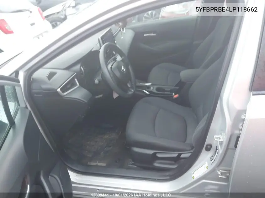 2020 TOYOTA COROLLA VIN 5YFBPRBE4LP118662 — фото 5