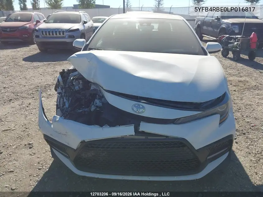 2020 TOYOTA COROLLA VIN 5YFB4RBE0LP016817 — фото 12