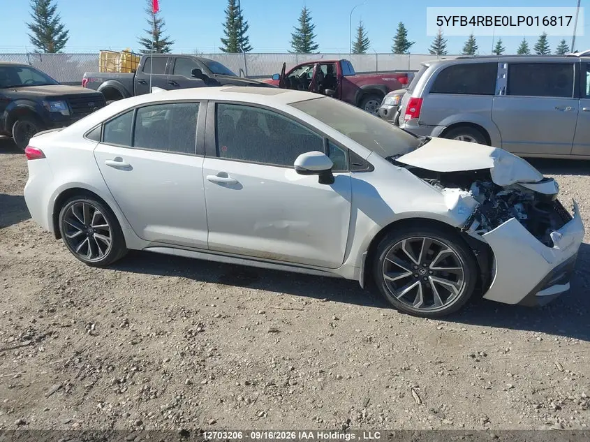 2020 TOYOTA COROLLA VIN 5YFB4RBE0LP016817 — фото 13