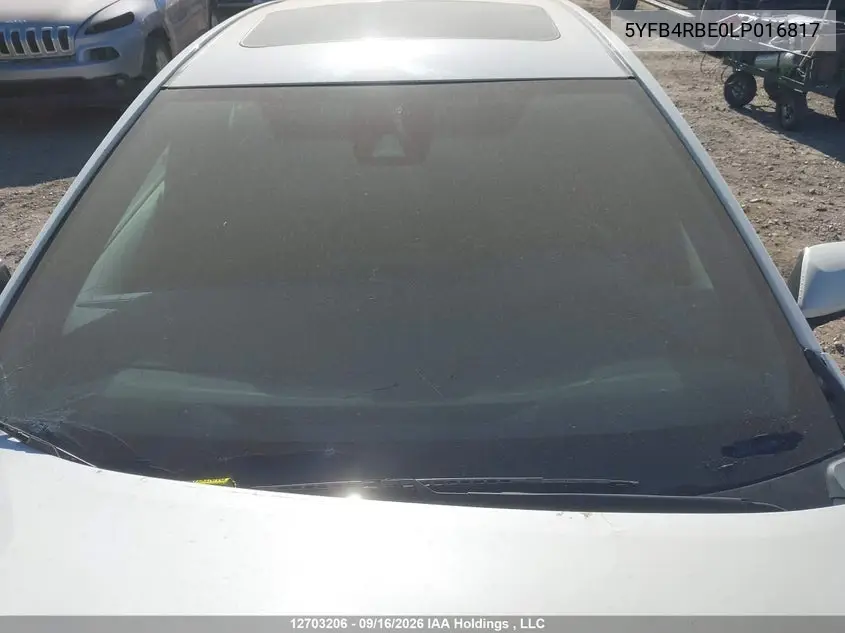 2020 TOYOTA COROLLA VIN 5YFB4RBE0LP016817 — фото 17