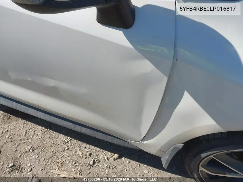 2020 TOYOTA COROLLA VIN 5YFB4RBE0LP016817 — фото 19