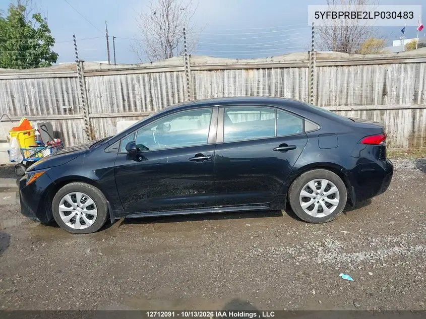 2020 TOYOTA COROLLA VIN 5YFBPRBE2LP030483 — фото 14