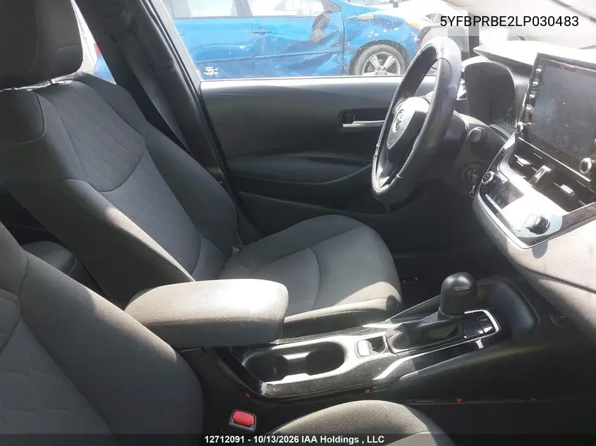 2020 TOYOTA COROLLA VIN 5YFBPRBE2LP030483 — фото 5