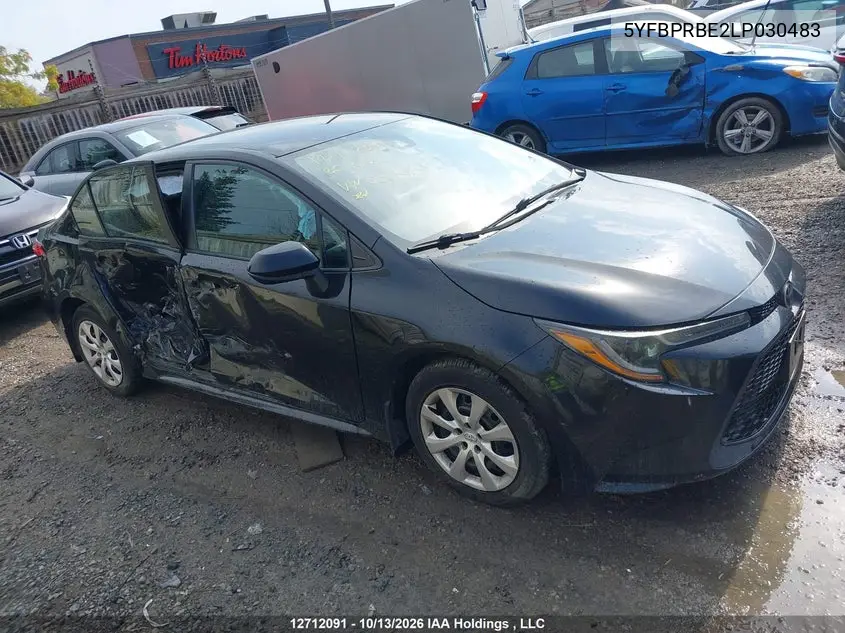 2020 TOYOTA COROLLA VIN 5YFBPRBE2LP030483 — фото 6