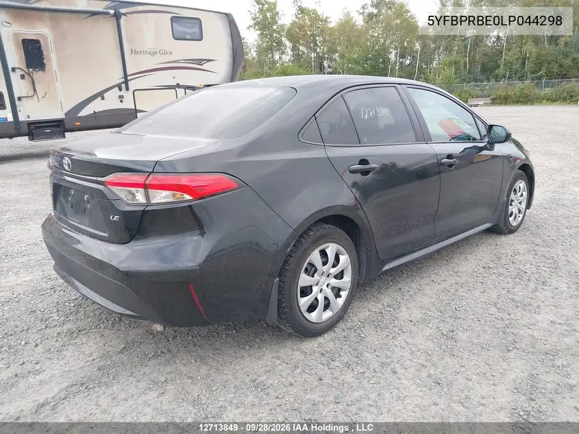 2020 TOYOTA COROLLA VIN 5YFBPRBE0LP044298 — фото 4
