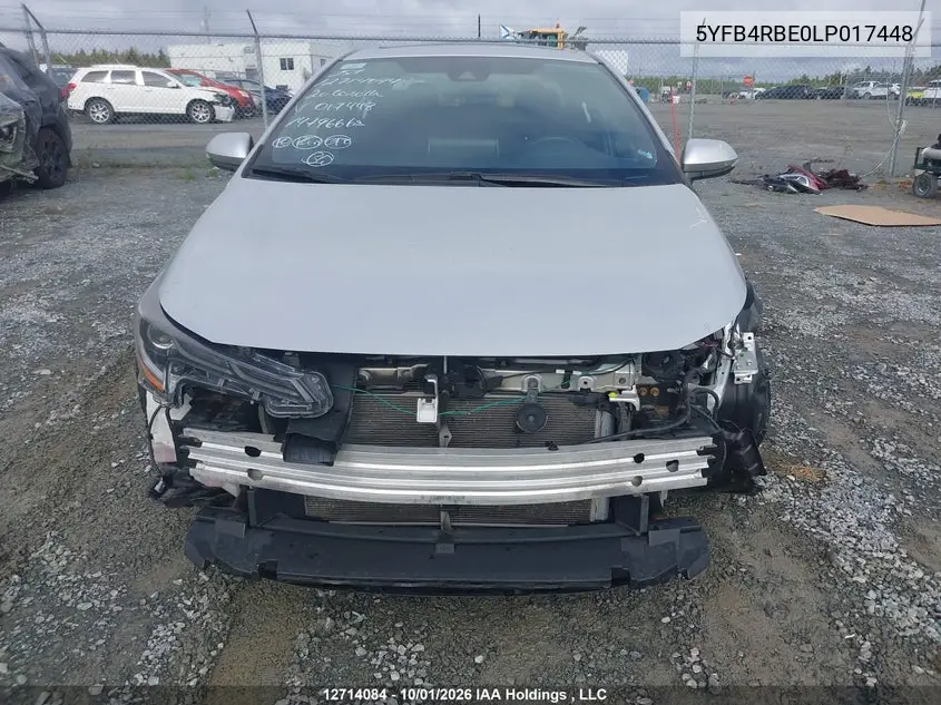 2020 TOYOTA COROLLA VIN 5YFB4RBE0LP017448 — фото 13