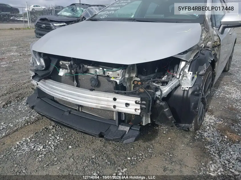 2020 TOYOTA COROLLA VIN 5YFB4RBE0LP017448 — фото 6