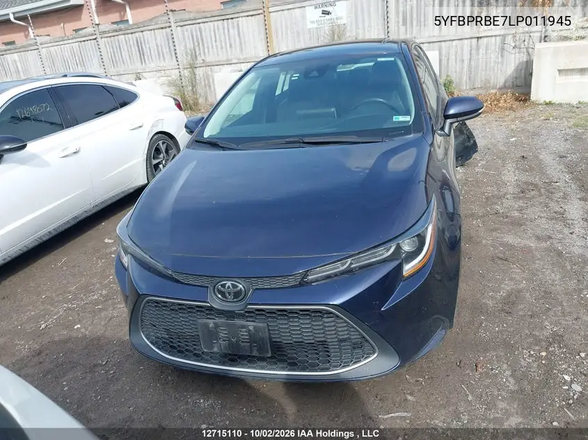 2020 TOYOTA COROLLA VIN 5YFBPRBE7LP011945 — фото 12