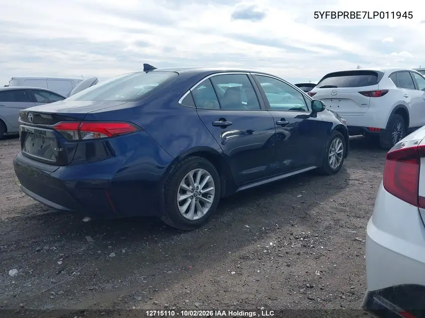 2020 TOYOTA COROLLA VIN 5YFBPRBE7LP011945 — фото 13
