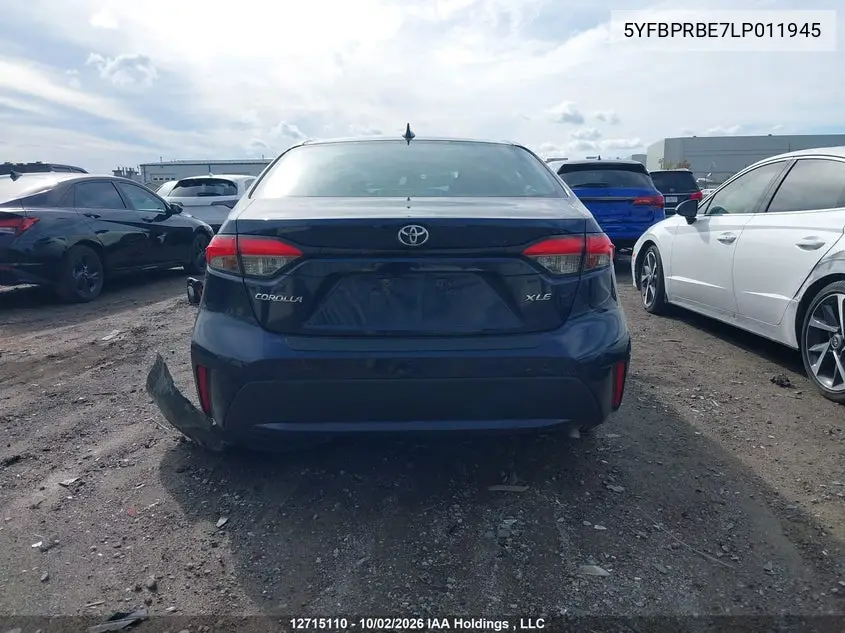 2020 TOYOTA COROLLA VIN 5YFBPRBE7LP011945 — фото 16