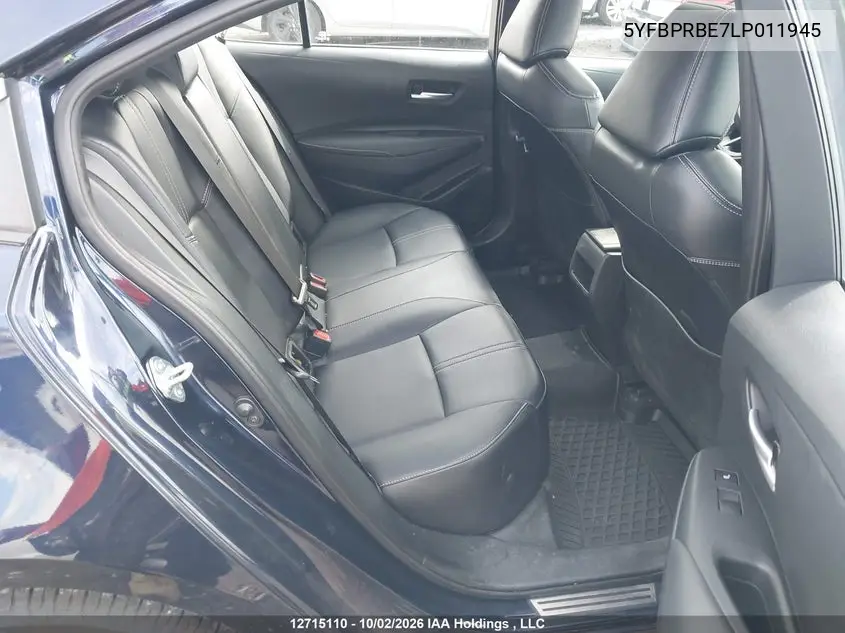 2020 TOYOTA COROLLA VIN 5YFBPRBE7LP011945 — фото 8