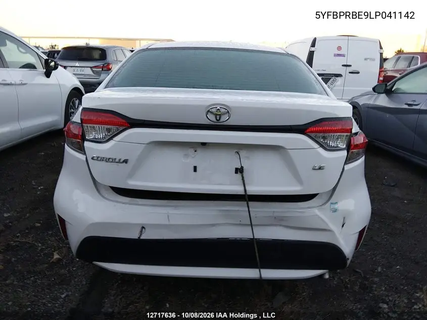 2020 TOYOTA COROLLA VIN 5YFBPRBE9LP041142 — фото 16