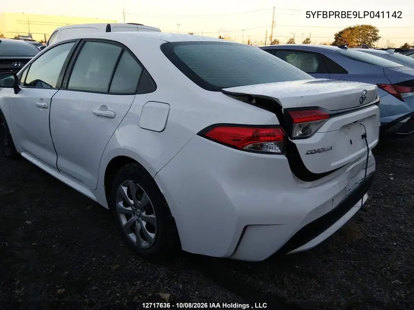 2020 TOYOTA COROLLA VIN 5YFBPRBE9LP041142 — фото 6