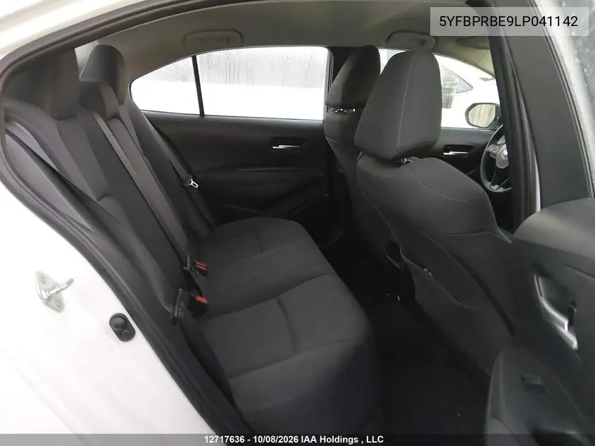 2020 TOYOTA COROLLA VIN 5YFBPRBE9LP041142 — фото 8