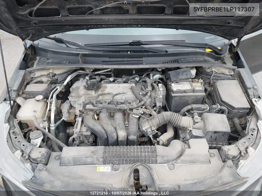 2020 TOYOTA COROLLA VIN 5YFBPRBE1LP117307 — фото 10