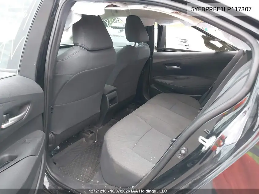2020 TOYOTA COROLLA VIN 5YFBPRBE1LP117307 — фото 8
