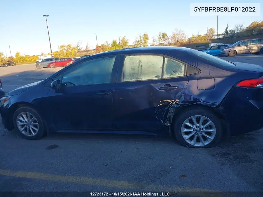 2020 TOYOTA COROLLA VIN 5YFBPRBE8LP012022 — фото 14
