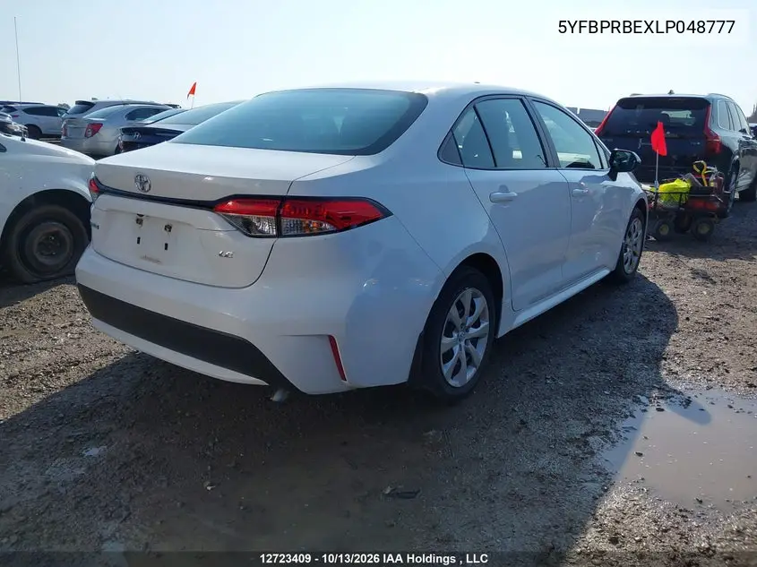 2020 TOYOTA COROLLA VIN 5YFBPRBEXLP048777 — фото 4