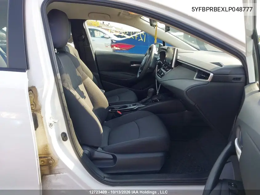 2020 TOYOTA COROLLA VIN 5YFBPRBEXLP048777 — фото 5