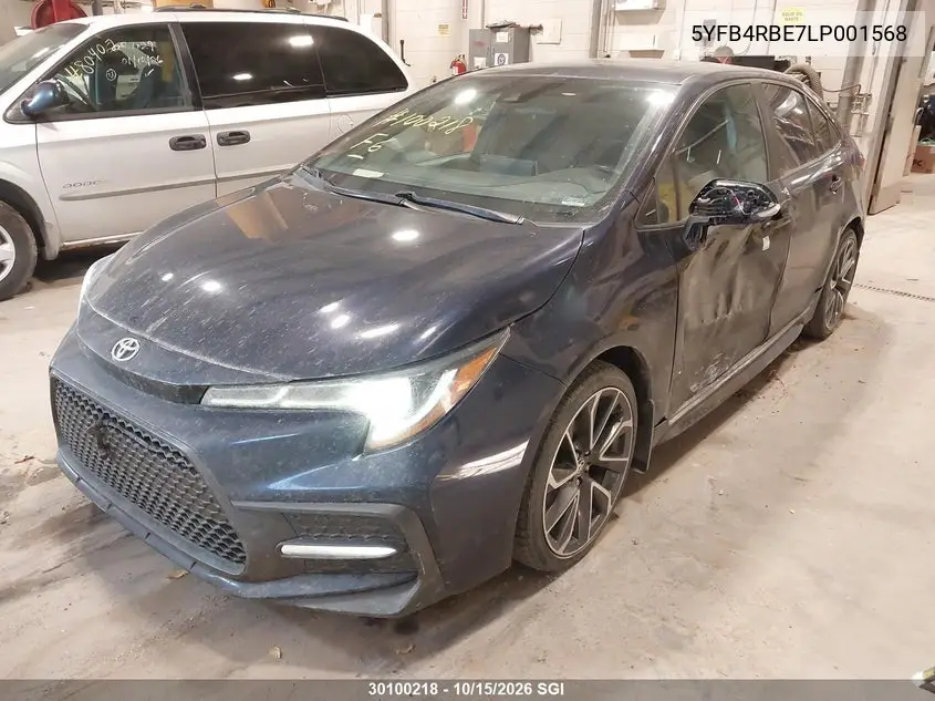 2020 TOYOTA COROLLA VIN 5YFB4RBE7LP001568 — фото 2