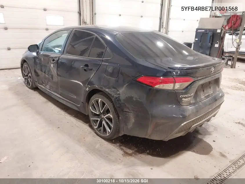 2020 TOYOTA COROLLA VIN 5YFB4RBE7LP001568 — фото 3