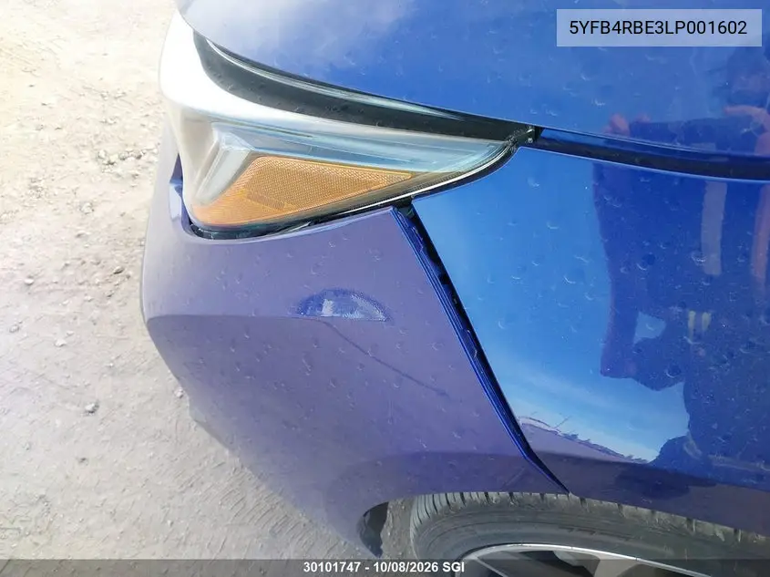 2020 TOYOTA COROLLA VIN 5YFB4RBE3LP001602 — фото 18