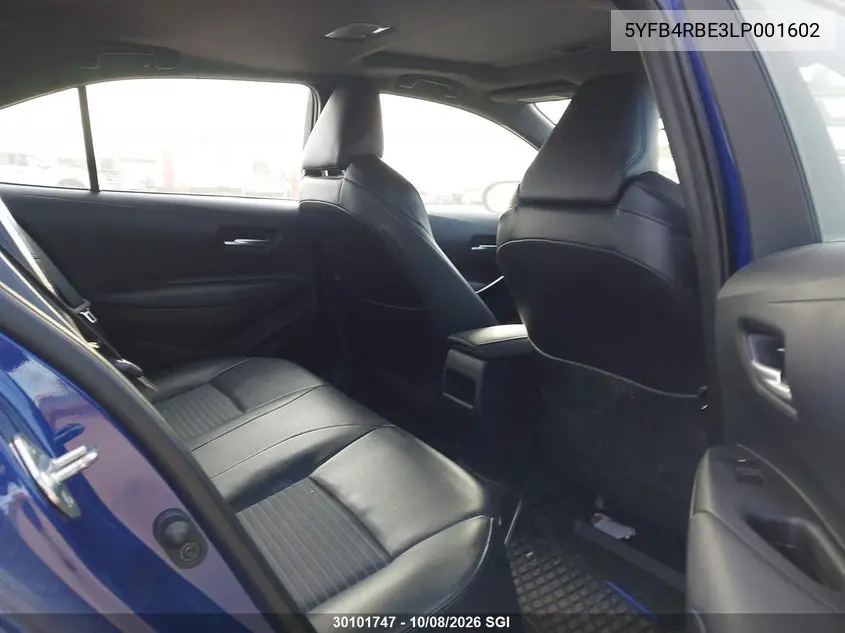 2020 TOYOTA COROLLA VIN 5YFB4RBE3LP001602 — фото 8