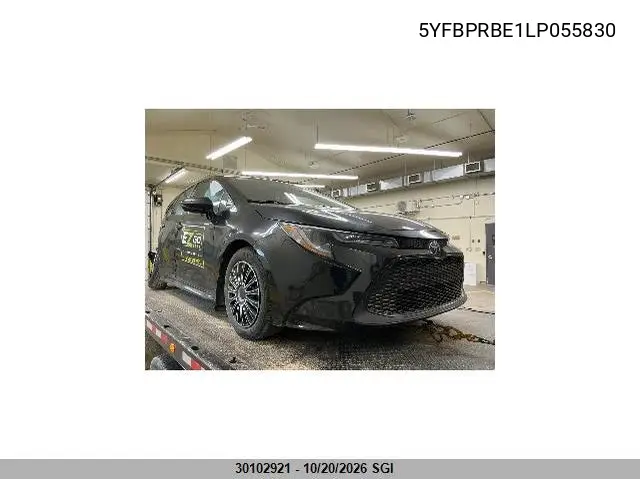 TOYOTA COROLLA 2020, VIN 5YFBPRBE1LP055830