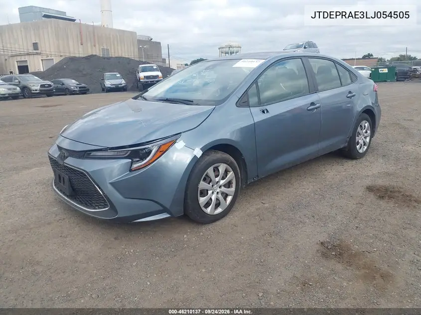 2020 TOYOTA COROLLA VIN JTDEPRAE3LJ054505 — фото 2