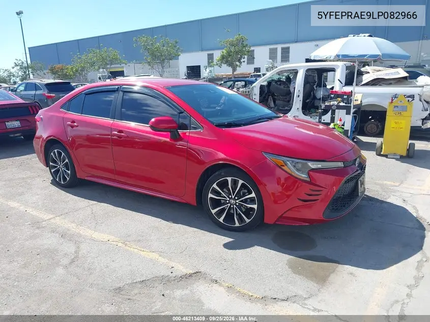 TOYOTA COROLLA 2020, VIN 5YFEPRAE9LP082966